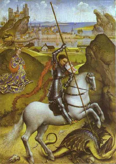 Rogier van der Weyden St. George and Dragon Germany oil painting art